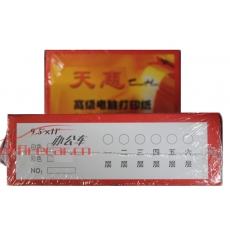 立方(LF) 2聯(lián) 二等分 天惠電腦打印紙 241-2 70g 80列 帶壓線（彩色）