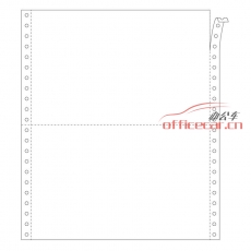 金絲雀（Anary） 1聯(lián) 二等分 電腦打印紙 241-1 70g 80列 帶壓線（白色） 1000頁/箱