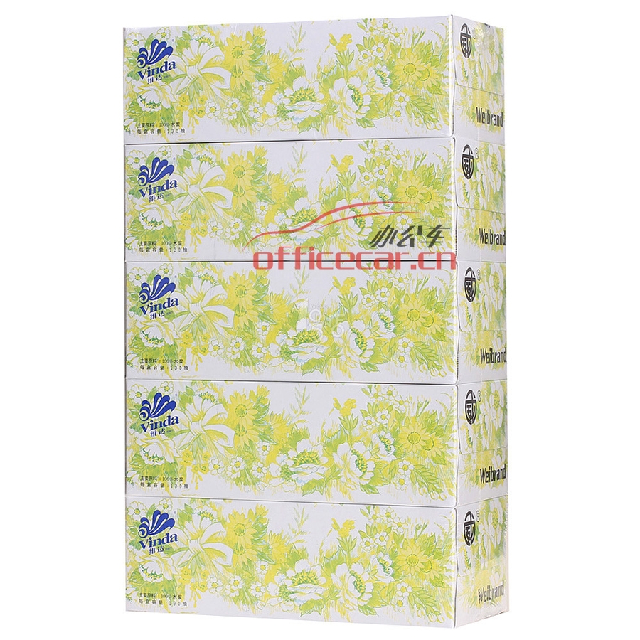 維達(dá) Vinda V2002 威牌盒裝紙巾 三層 100抽 5盒/提