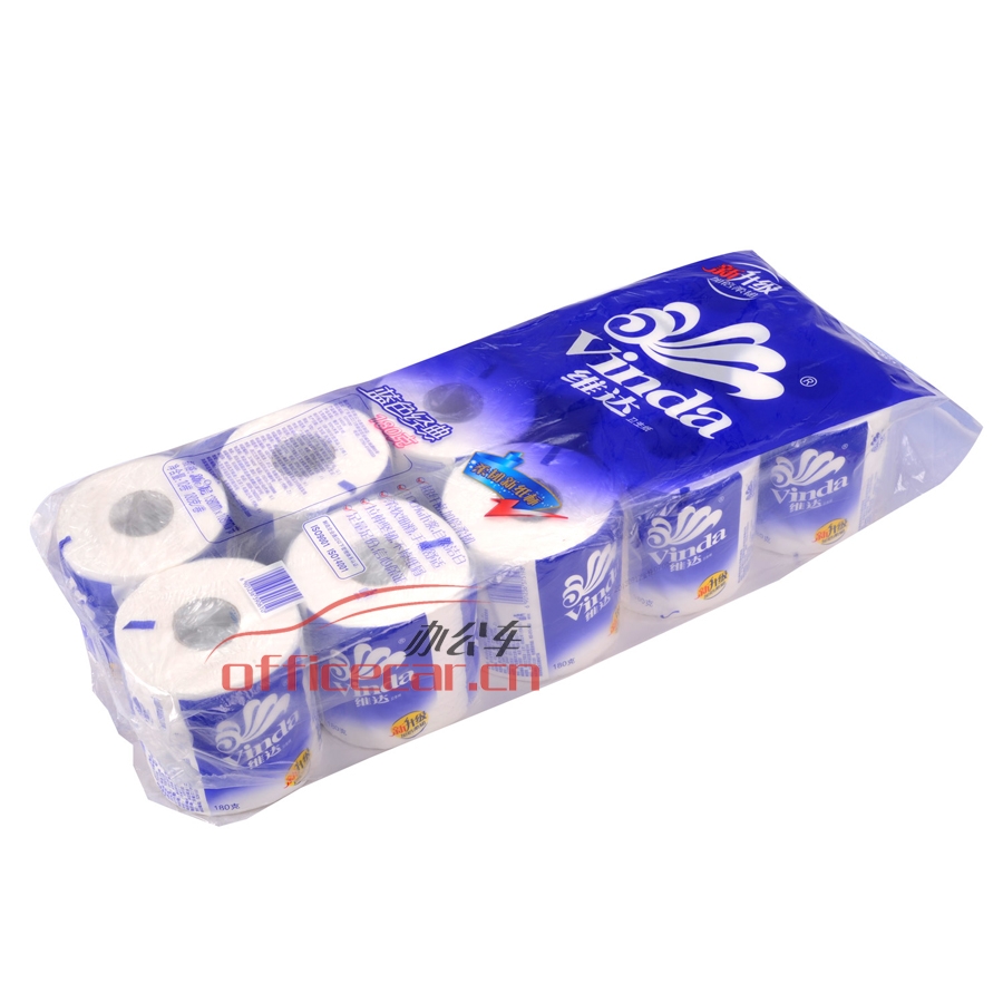 維達(dá) Vinda V4028 藍(lán)色經(jīng)典衛(wèi)生紙卷紙 180g 10卷/條 6條/袋
