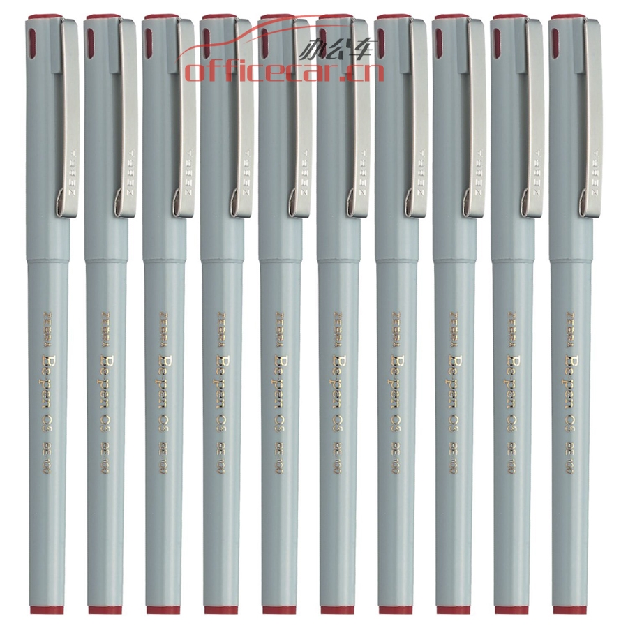 斑馬 ZEBRA BE-100 簽字筆（必備筆） 0.5mm （紅色） 10支/盒