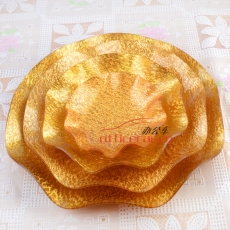 國產(chǎn) Domestic 亞克力金絲果盤 21cm