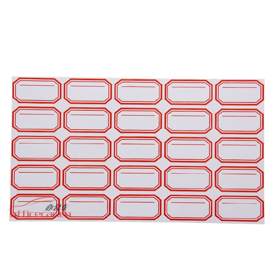 國(guó)產(chǎn) Domestic 手寫(xiě)標(biāo)簽紙 5*5 30*52mm 約60張/包 紅色