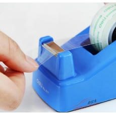 得力 Deli 811 膠帶切割器/膠紙座 ≤18mm寬文具膠帶 顏色隨機(jī)