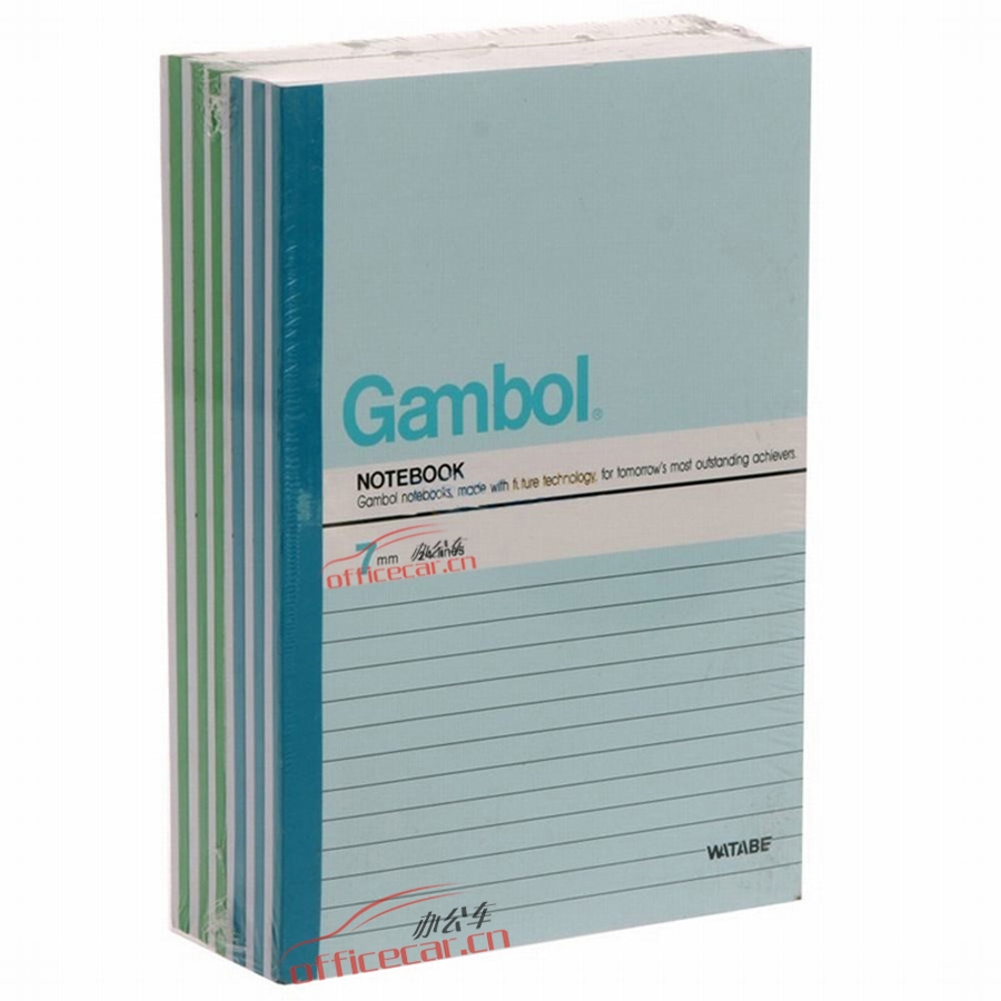 渡邊 Gambol G5607 無線裝訂本（軟皮抄） A5 60頁 10本/封