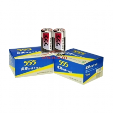 555 R20S 大號/1號優(yōu)質(zhì)碳性電池鋅錳電池 2個裝 12個/盒