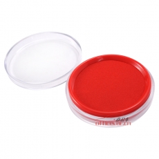 得力 Deli 9863 Ф81.5mm 圓形透明外殼快干印臺(tái) 紅色
