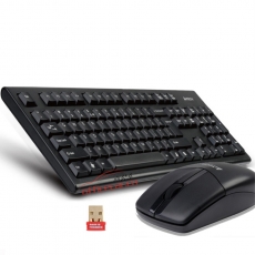 雙飛燕 A4tech 3100N 針光無(wú)線鍵盤鼠標(biāo)