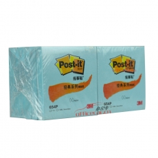 3M 654P 經(jīng)典報事貼 76*76mm （藍色） 12本/封