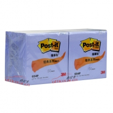 3M 654P 經(jīng)典報事貼 76*76mm （紫色） 12本/封