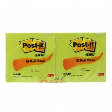3M 654P 經(jīng)典報事貼 76*76mm （綠色） 12本/封