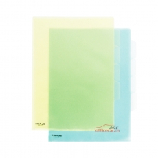 華杰/其他同類型 HUAJIE HE356 4頁文件套 A4 18c 10個(gè)/包 混色（紅/藍(lán)/黃/白/綠顏色隨機(jī)）