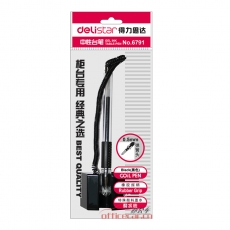 得力 Deli 6791 柜臺(tái)專用臺(tái)筆/臺(tái)式中性筆0.5mm （黑色） 單支裝