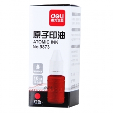 得力 Deli 9873 (紅色)原子印油 10ml (紅色)