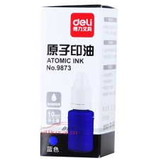 得力 Deli 9873 (藍色)原子印油 10ml (藍色)