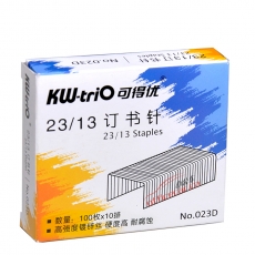可得優(yōu) KW-triO NO.023D 高強(qiáng)度鍍鋅絲訂書(shū)釘 23/13 1000枚/盒