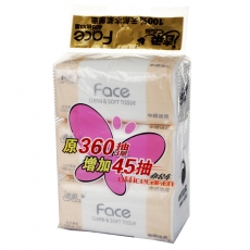 潔柔 C&S JR069 抽紙Face面子系列3層135抽抽式面巾紙*3包(中規(guī)格)百花香味