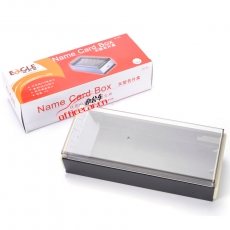 益而高 Eagle 818L 大型透明名片盒 （黑色） 6個(gè)/盒