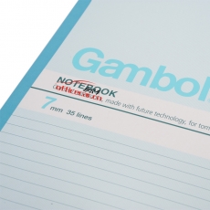渡邊 Gambol G4807 無線裝訂本（軟皮抄） A4 80頁 5本/封