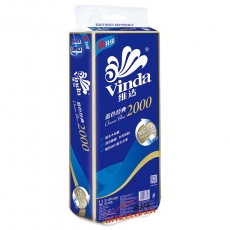 維達 Vinda V4073 藍色經(jīng)典衛(wèi)生紙卷紙 200g 10卷/條 6條/袋