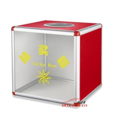 金隆興 Glosen B8076鋁合金拆卸式30*30*30 透明抽獎(jiǎng)箱/摸獎(jiǎng)箱 年會(huì)慶典用品