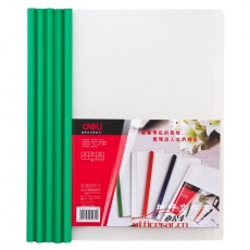 得力 Deli 5531 抽桿式報告夾 A4 5個/包 顏色隨機(jī)