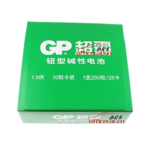 超霸 GP GP189(LR1130,LR54,AG10,RW89,4274,389A) 紐扣鋰電池 1.5V 10節(jié)/卡 （適用于手表/計算器/溫度計）