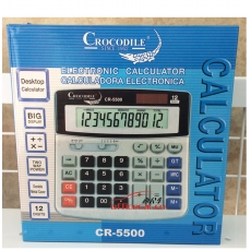 鱷魚 Crocodile CR-5500 中臺大按鍵計(jì)算器 12位 白色