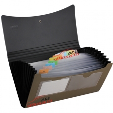 金得利 Kinary SH8403C 高級票據(jù)包/風(fēng)琴包 混色（藍(lán)，綠，粉，黃）