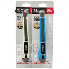 得力 Deli 2031 小號美工刀 旋轉(zhuǎn)鎖定裁紙刀/切紙刀