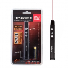 得力 Deli 3930 20米遙控一體式翻頁(yè)筆/PPT翻頁(yè)筆/激光翻頁(yè)筆/無線演示器 紅光
