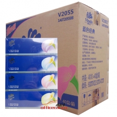 維達(dá) Vinda V2055 經(jīng)典盒裝紙巾 三層 100抽 4盒/提 10提/箱