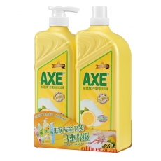 斧頭（AXE） 檸檬蘆薈護(hù)膚洗潔精 1.3kg+1.3kg(泵+補(bǔ))