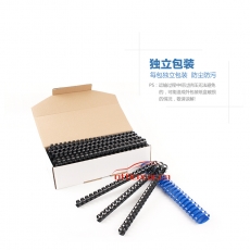 美思 MASS 裝訂膠圈 6mm  100條/盒 （黑色）：黑，灰，白，紅，藍，綠