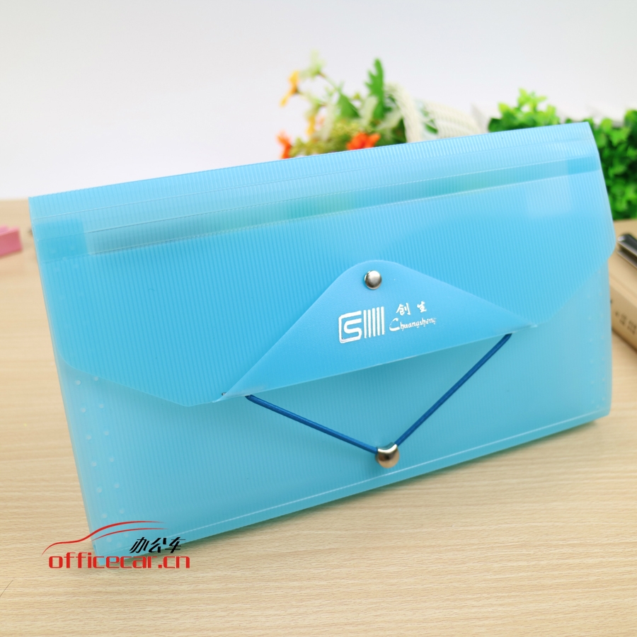 創(chuàng)生C.S CS-33D （票據）高級風琴包/風琴包 混色（藍，綠，粉，黃）