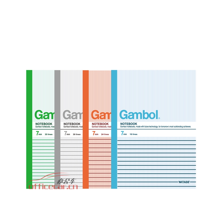 渡邊 Gambol G5807 無線裝訂本（軟皮抄） A5 80頁 6本/封