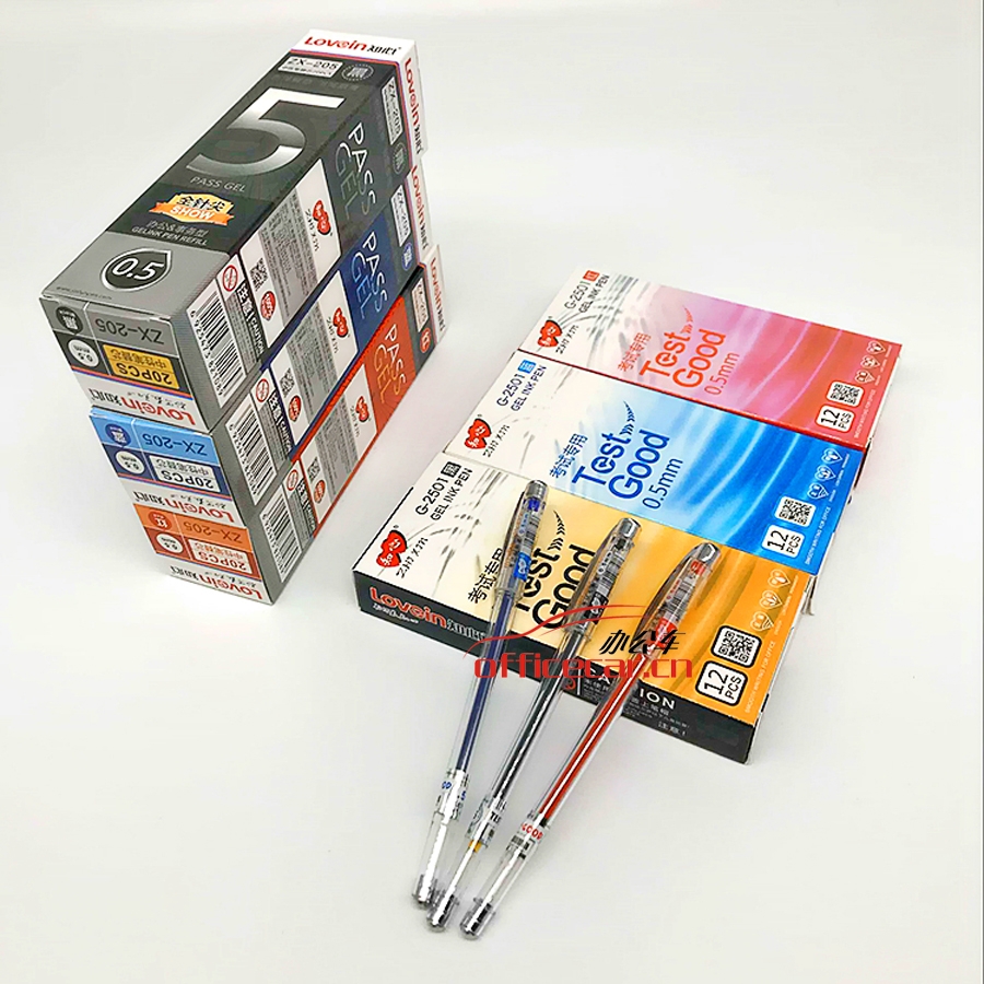 知心 Z.X G-2501 針管中性筆 0.5mm （黑色） 12支/盒