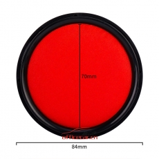 得力（deli）9869 圓形φ85mm秒干印臺(tái) 紅