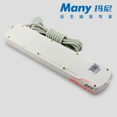 瑪尼電器 many 463-3 6位獨(dú)立開關(guān)插座/排插