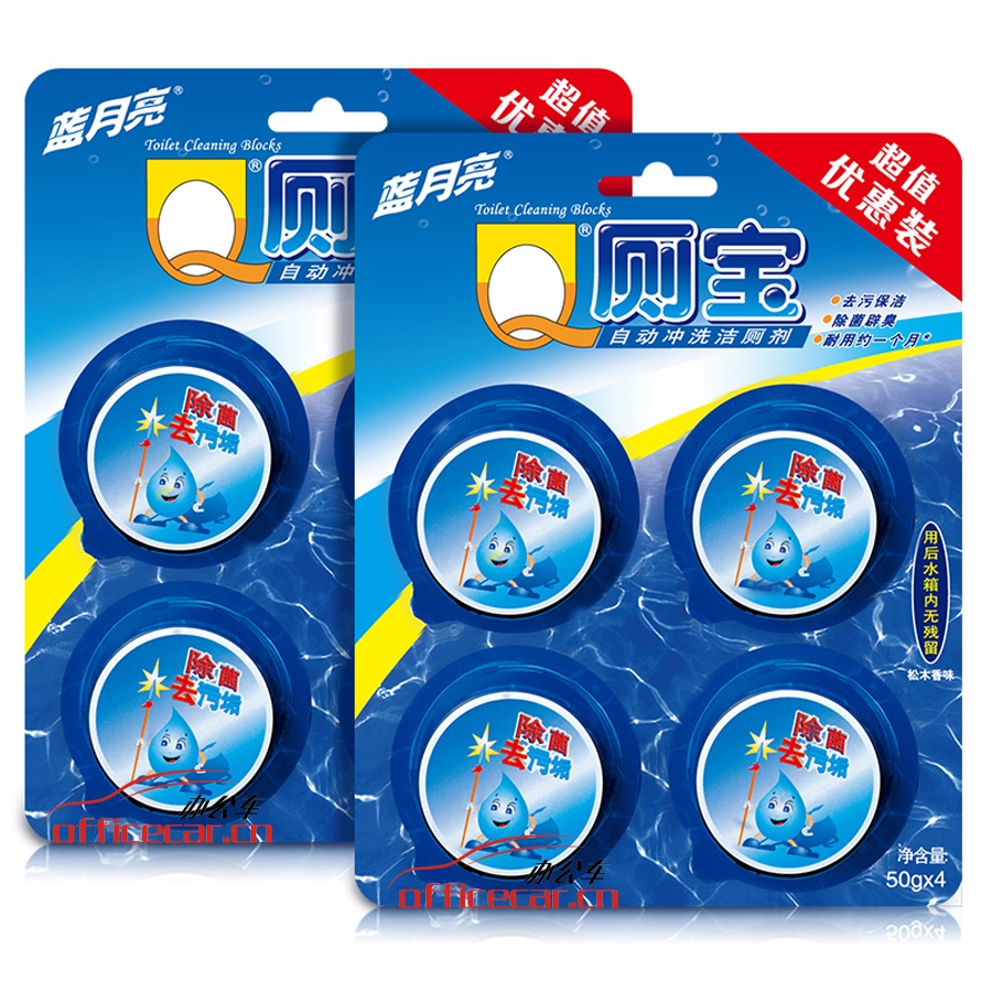 藍(lán)月亮 BlueMoon 藍(lán)泡泡潔廁寶 4粒/裝