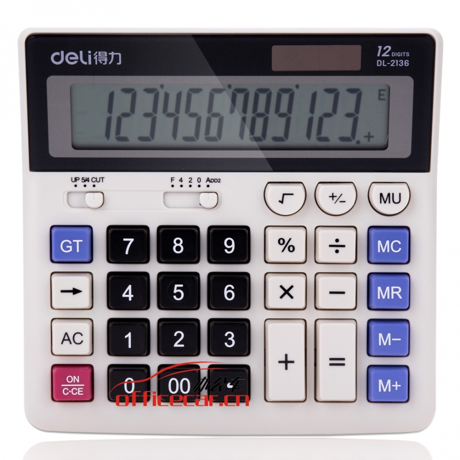 得力（deli） 2136/2136ES 中大臺(tái)計(jì)算器