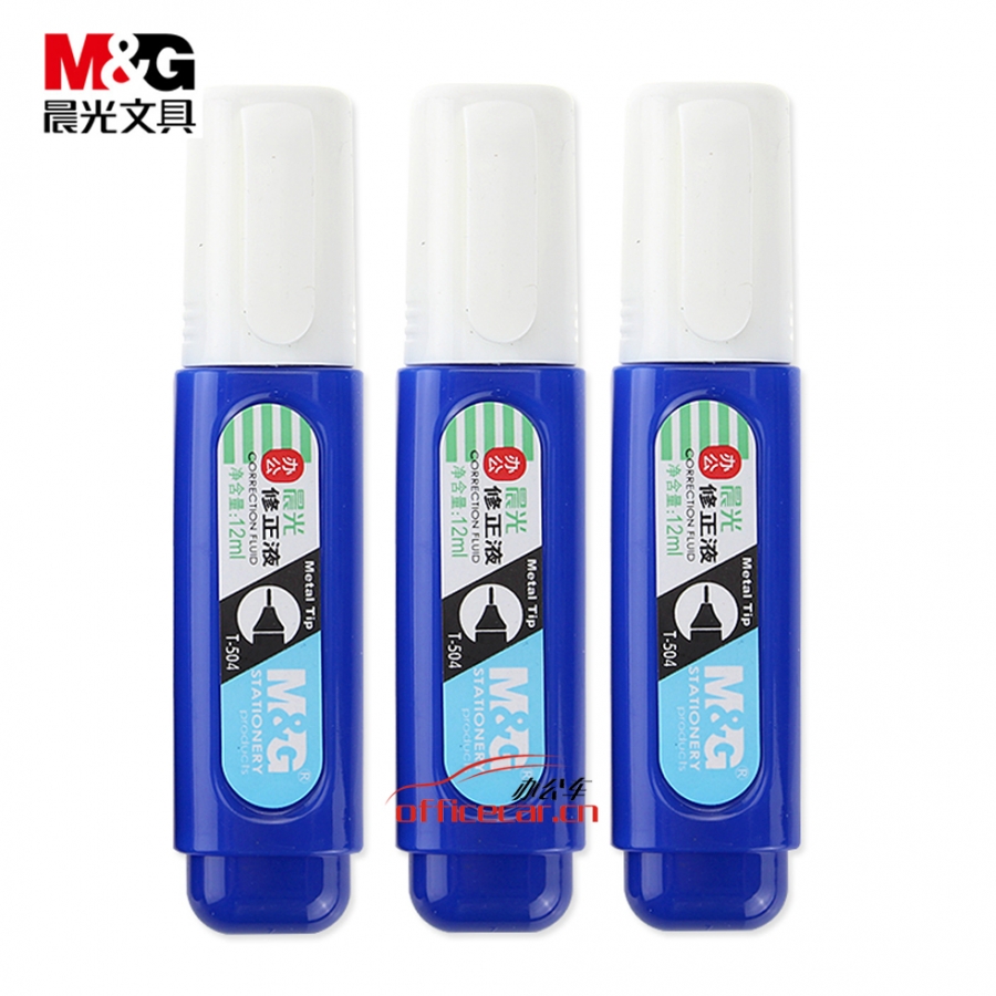 晨光 M＆G 修正液/涂改液 T-504 12ml/瓶 24支/盒