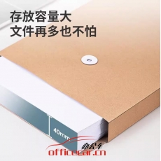 得力（deli） 5953 加厚175g A4 混漿牛皮紙檔案袋 文件袋 10個(gè)/包