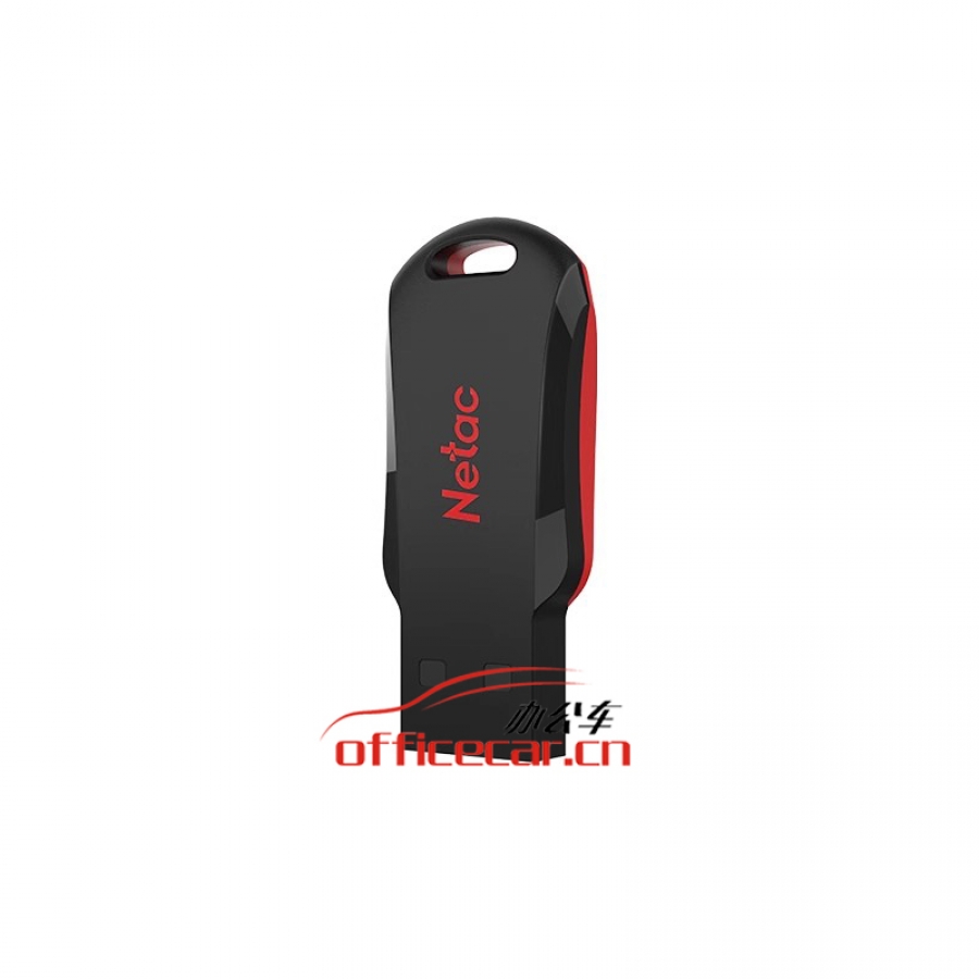 朗科（Netac）32GB USB2.0 U盤U196 黑旋風(fēng)車載電腦兩用閃存盤 黑紅色小巧迷你加密U盤