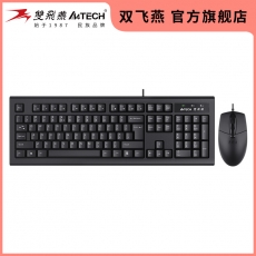 雙飛燕KR8572N有線鍵盤鼠標套裝USB辦公游戲網(wǎng)吧防水電腦鍵鼠套件
